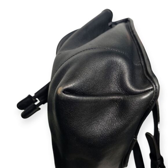 Coach Vintage Black Leather Daypack (Style No. 9960) - Picture 10 of 15